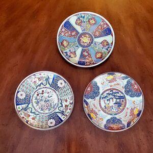 Vintage Imari Dishes - Set of 3